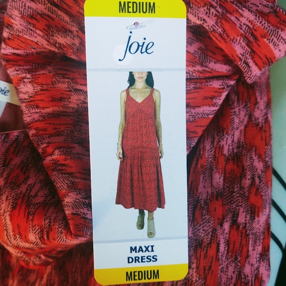 NWT $248 JOIE TEA ROSE MAXI PRAIRIE BOHO COTTON SUMMER LINED COMFY DRESS MEDIUM - Picture 6 of 11